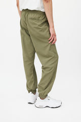 Off-White Green Nylon Logo Jogger