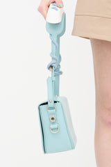 Off-White Leather Binder Clip Padded Shoulder Bag