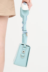 Off-White Leather Binder Clip Padded Shoulder Bag