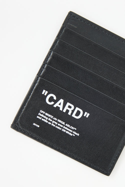 Off-White Leather Card Holder