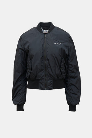 Off-White Logo Bomber Jacket
