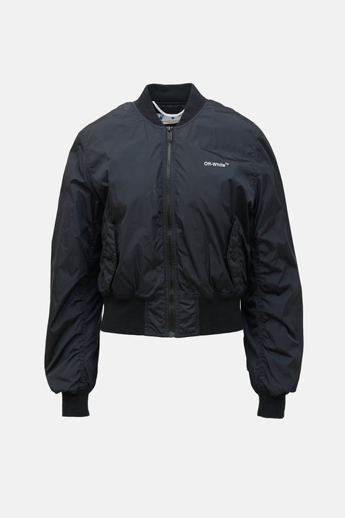 Off-White Logo Bomber Jacket