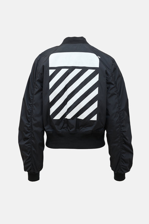 Off-White Logo Bomber Jacket