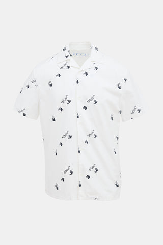 Off-White Logo Button Up Shirt