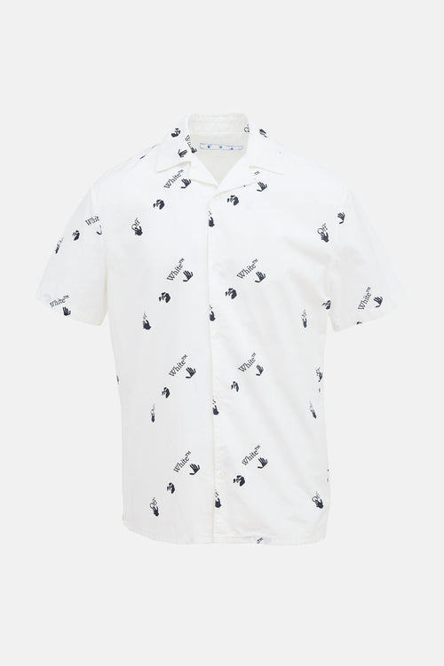 Off-White Logo Button Up Shirt