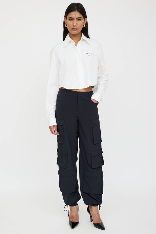 Off-White Logo Button Up Shirt