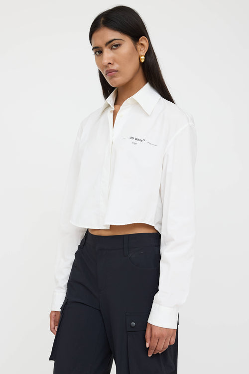 Off-White Logo Button Up Shirt