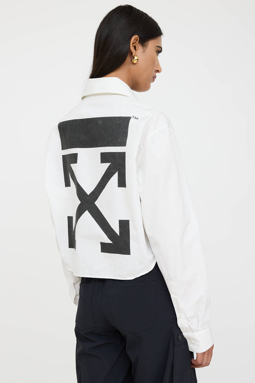 Off-White Logo Button Up Shirt