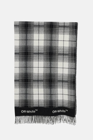 Off-White 2013 Plaid Fringe Blanket