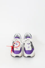 Off-White White & Purple Leather HG Sneaker