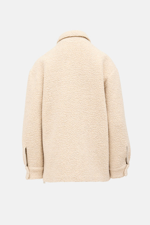 Off-White Boucle Shirt Jacket