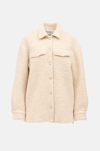 Off-White Boucle Shirt Jacket