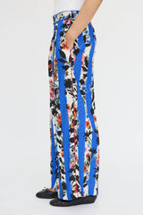 Off-White Striped Floral Co-Ord Set