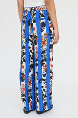 Off-White Striped Floral Co-Ord Set