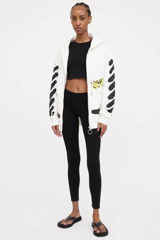Off-White Graphic Zip Hoodie