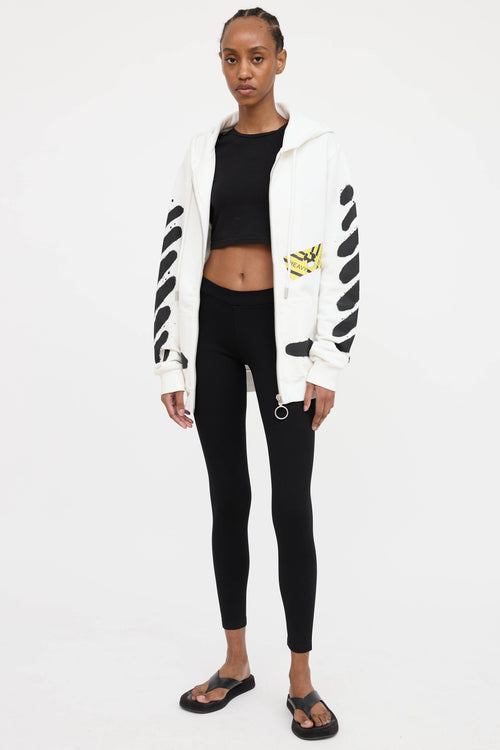 Off-White Graphic Zip Hoodie