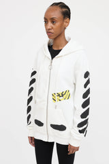 Off-White Graphic Zip Hoodie