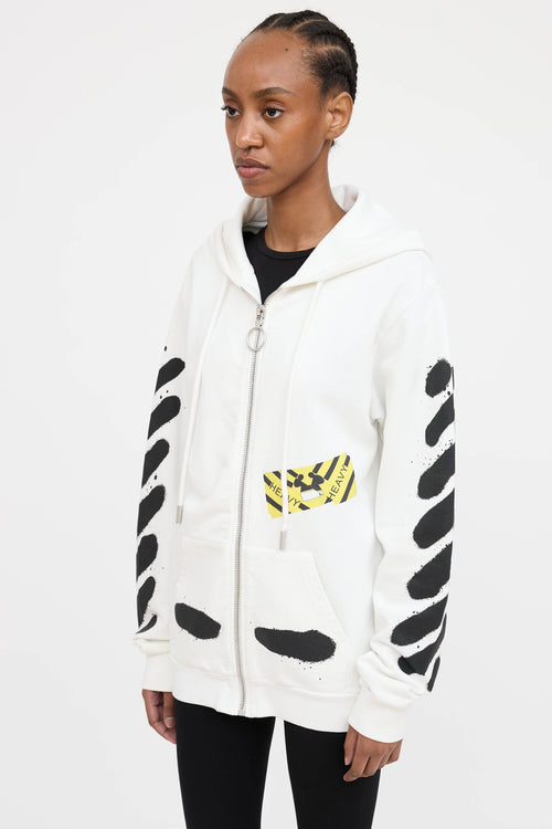 Off-White Graphic Zip Hoodie