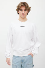 Off-White White Cotton Sweatshirt
