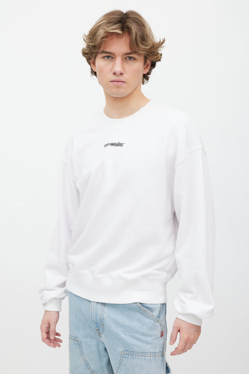 Off-White White Cotton Sweatshirt