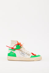 Off-White White & Multicolour Canvas & Leather Off-Court 3.0 High Sneaker
