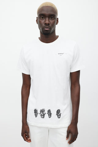 Off-White White & Multicolour Famous Athletes T-Shirt