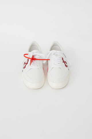 Off-White White Canvas Vulcanized Low Top Sneaker