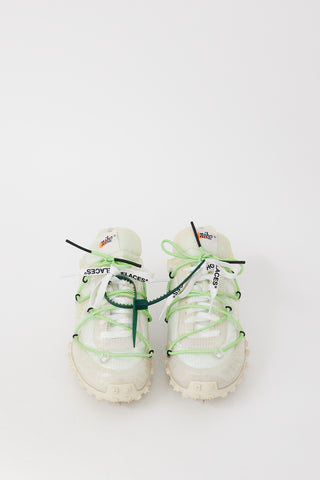 Off-White X Nike White & Multicolour Waffle Racer Sneaker