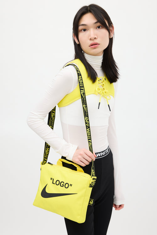 Off-White X Nike Yellow & Black Chest Bag