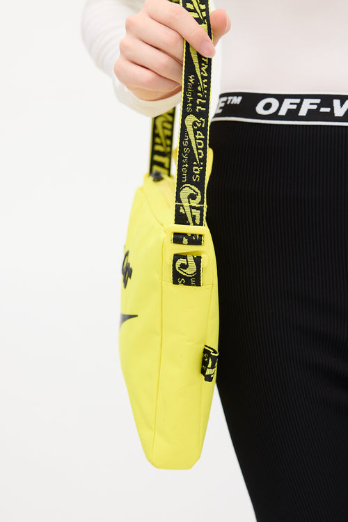 Off-White X Nike Yellow & Black Chest Bag