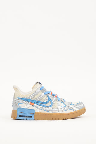 Off-White X Nike Silver & Multi Air Rubber Dunk Sneaker