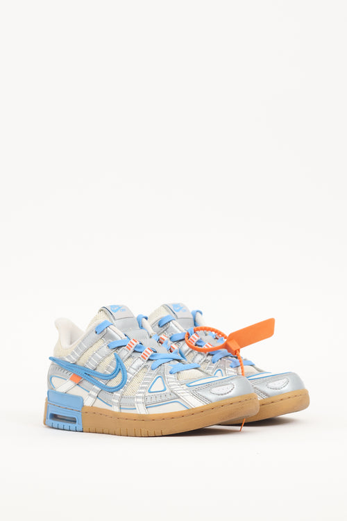 Off-White X Nike Silver & Multi Air Rubber Dunk Sneaker