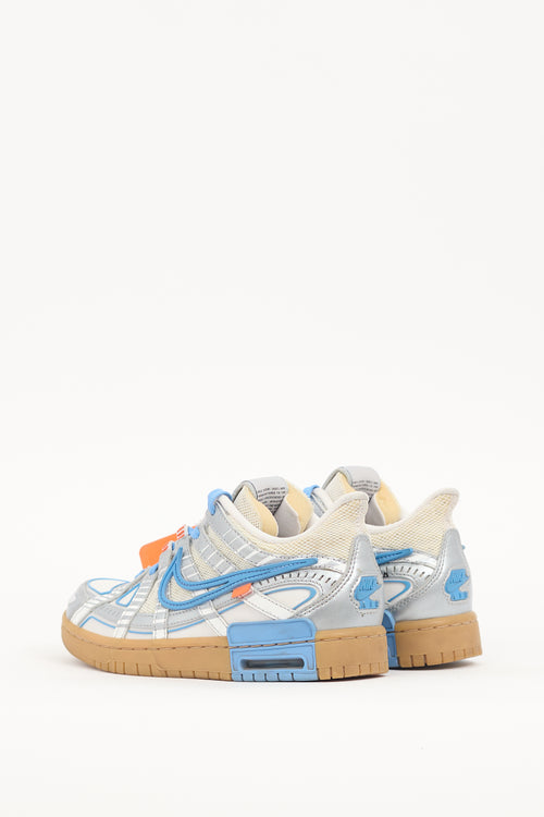 Off-White X Nike Silver & Multi Air Rubber Dunk Sneaker