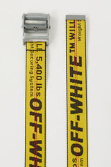 Off-White Yellow Industrial Logo Long Belt