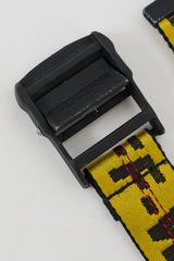 Off-White Yellow & Black Industrial Logo Long Belt