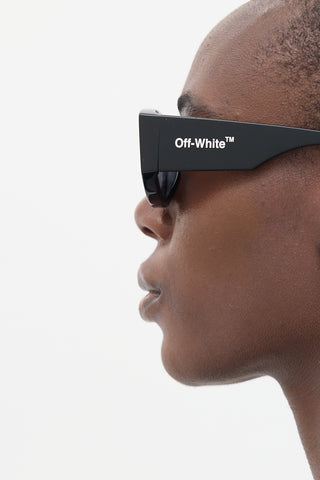 Off-White Black Joan OERI041 Oval Sunglasses