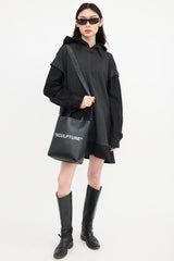Off-White Leather "Sculpture" Tote Bag