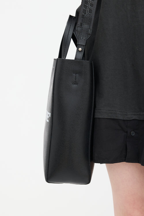 Off-White Leather "Sculpture" Tote Bag