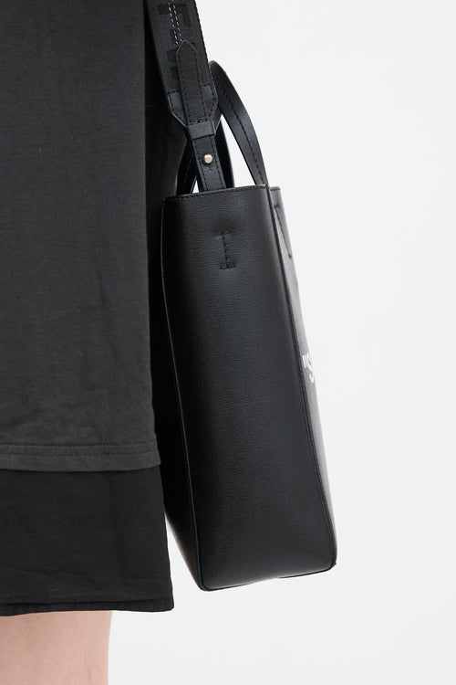 Off-White Leather "Sculpture" Tote Bag