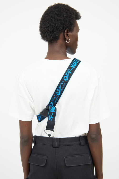 Nike Blue & Black Nylon Belt Bag