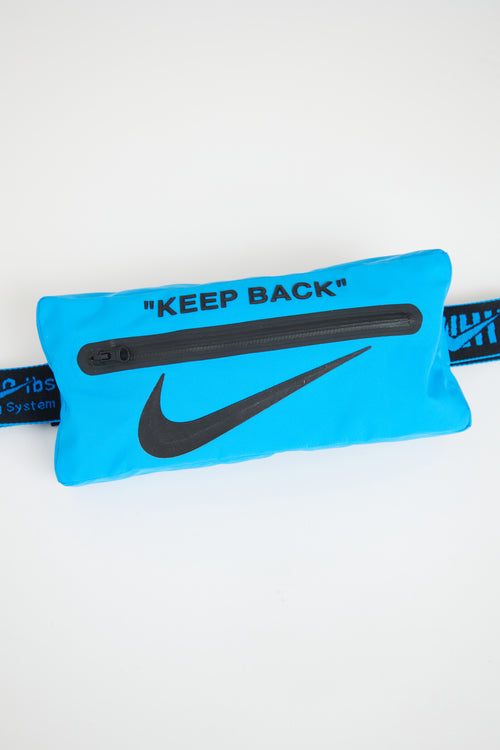 Nike Blue & Black Nylon Belt Bag