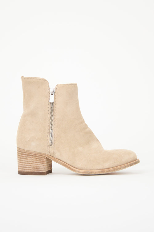 Officine Creative Suede Denner Ankle Boot