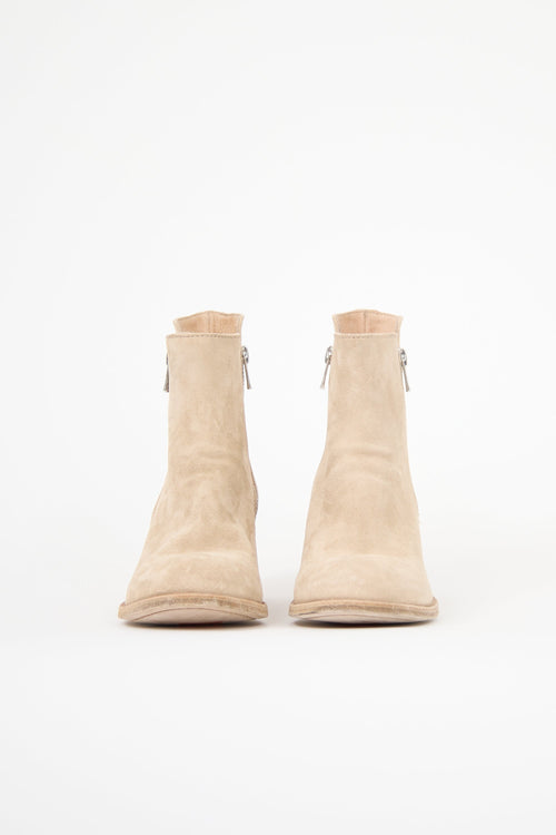 Officine Creative Suede Denner Ankle Boot