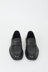 Officine Creative Black Leather Concrete 009 Loafer