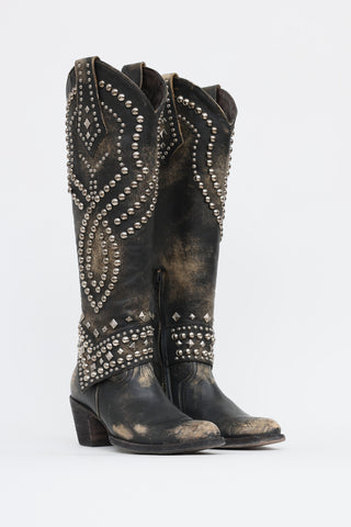 Old Gringo Distressed Studded Western Boot