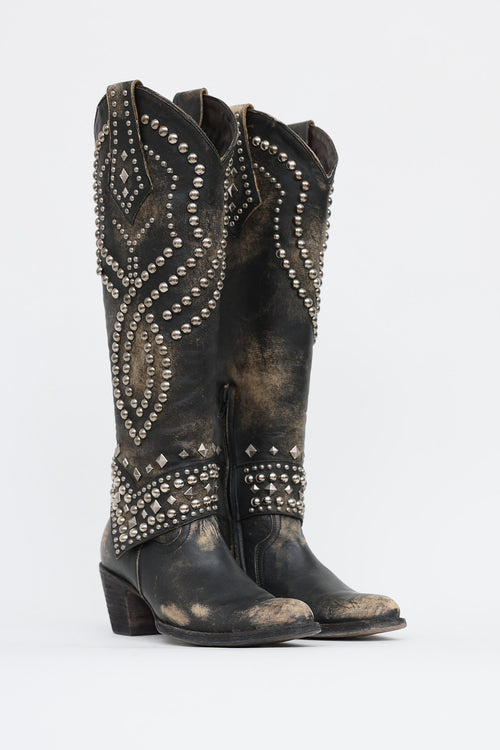 Old Gringo Distressed Studded Western Boot