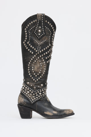 Old Gringo Distressed Studded Western Boot