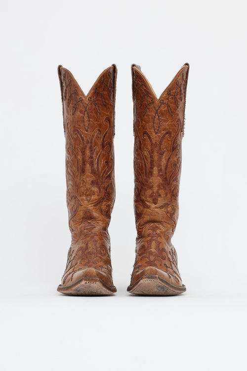 Embroidered Western Boot