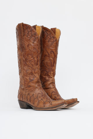Embroidered Western Boot