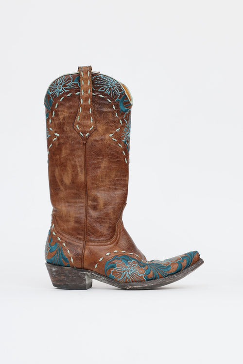 Floral Erin Western Boot